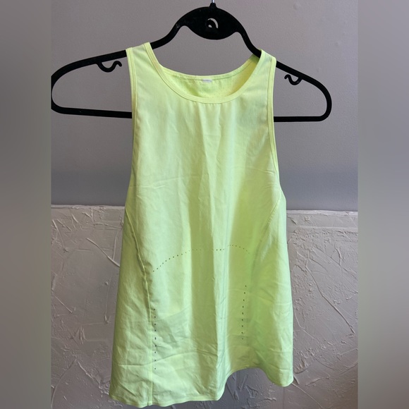 bright green/yellow Lululemon running tank - Picture 2 of 4